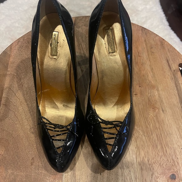 Report Signature Black leather heel - Picture 4 of 5